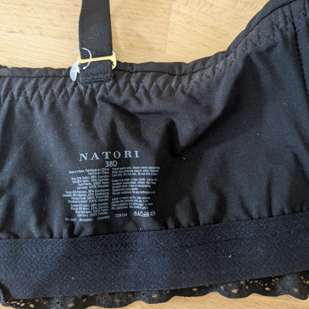 NATORI - Convertible Strapless Natori Longline Bra - 38D - Picture 3 of 3